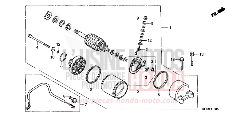 MOTEUR DE DEMARRAGE de City Fly FLASH RED (R119E) 1998